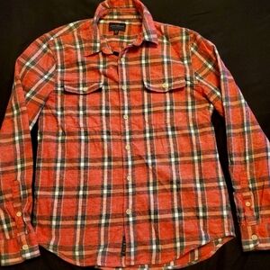 Lucky Brand Buckle Red Plaid Button-Up Shirt